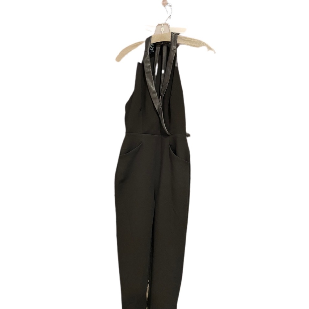 NWT BCBGeneration Jumpsuit with leather like trim